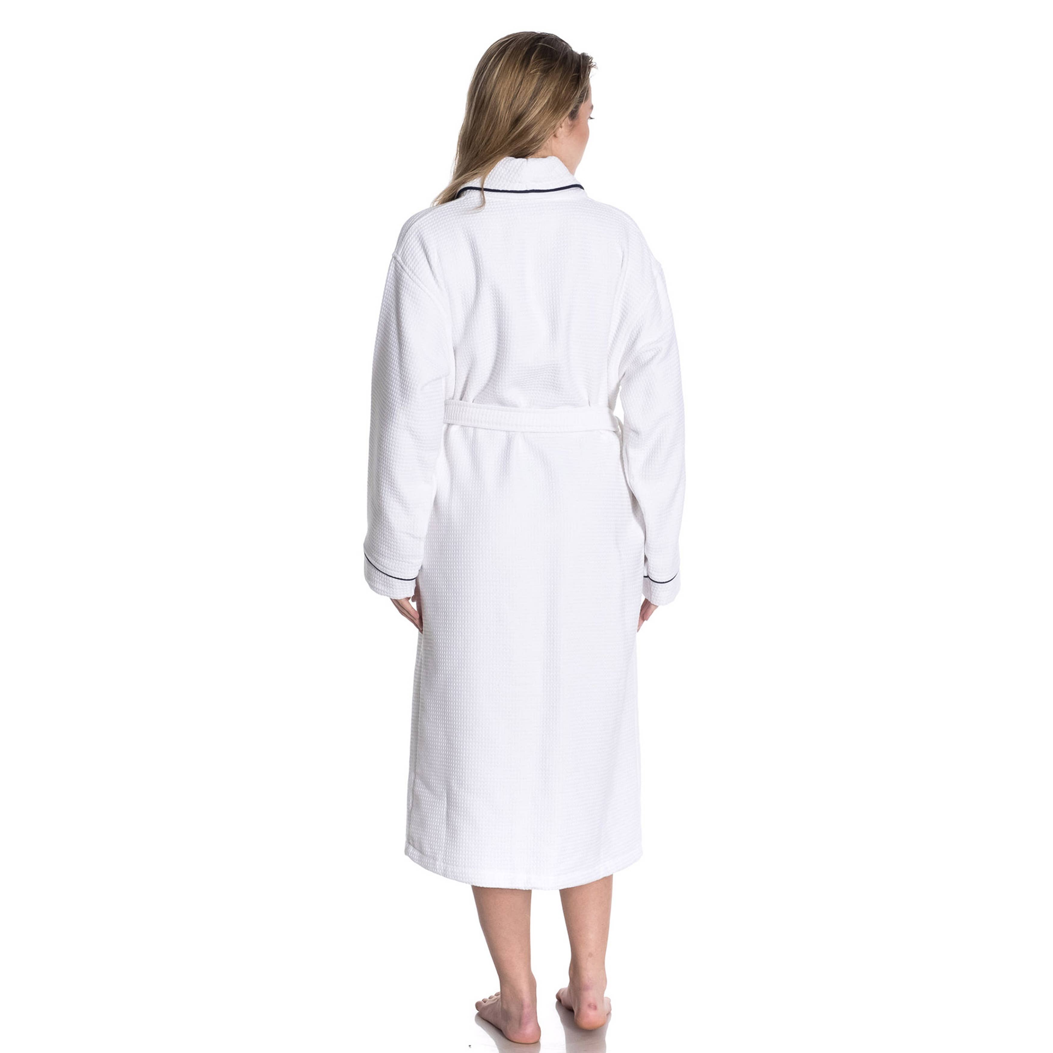 East'N Blue Waffle Terry Cotton Unisex Turkish Bathrobe