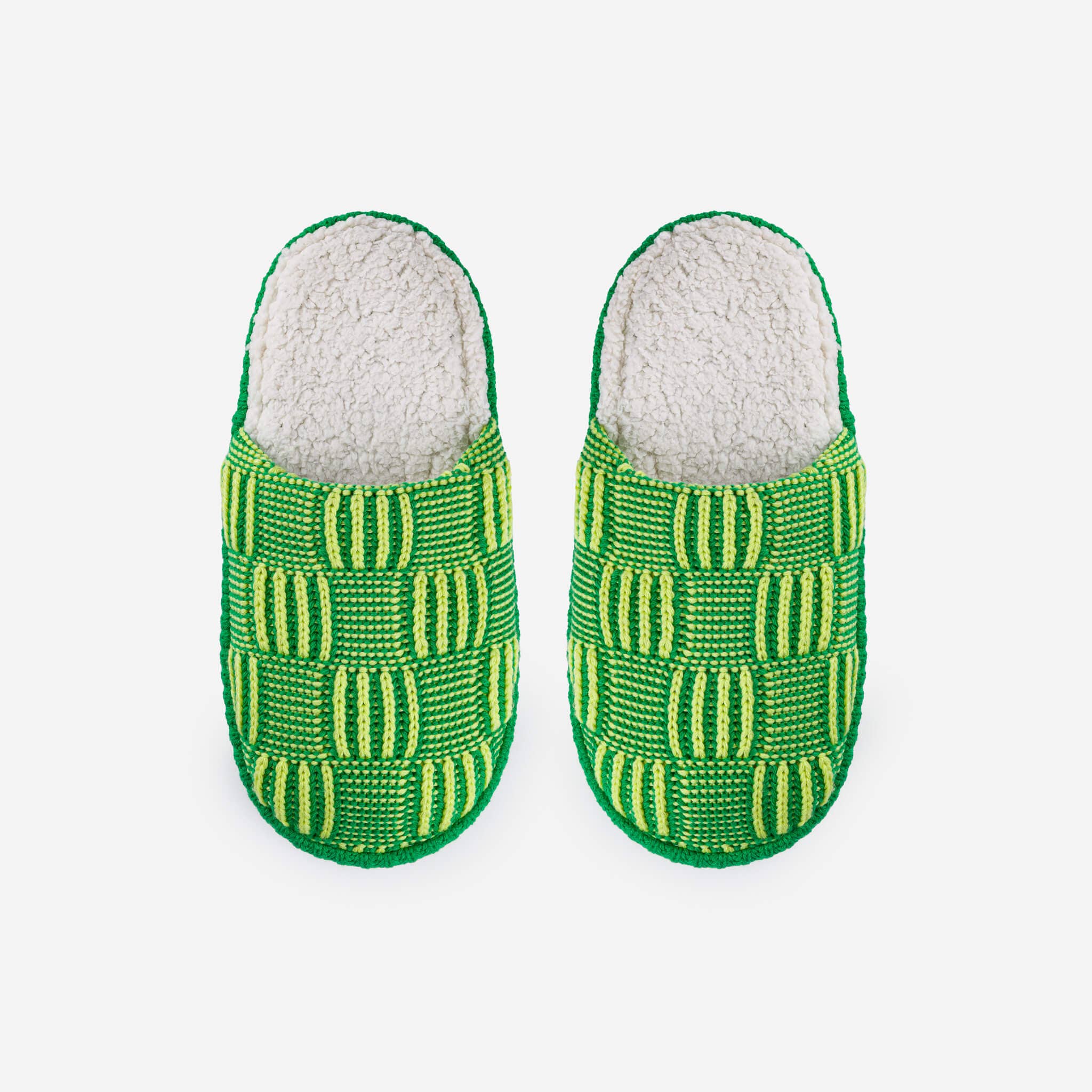 Chunky Checkerboard Mule Slippers