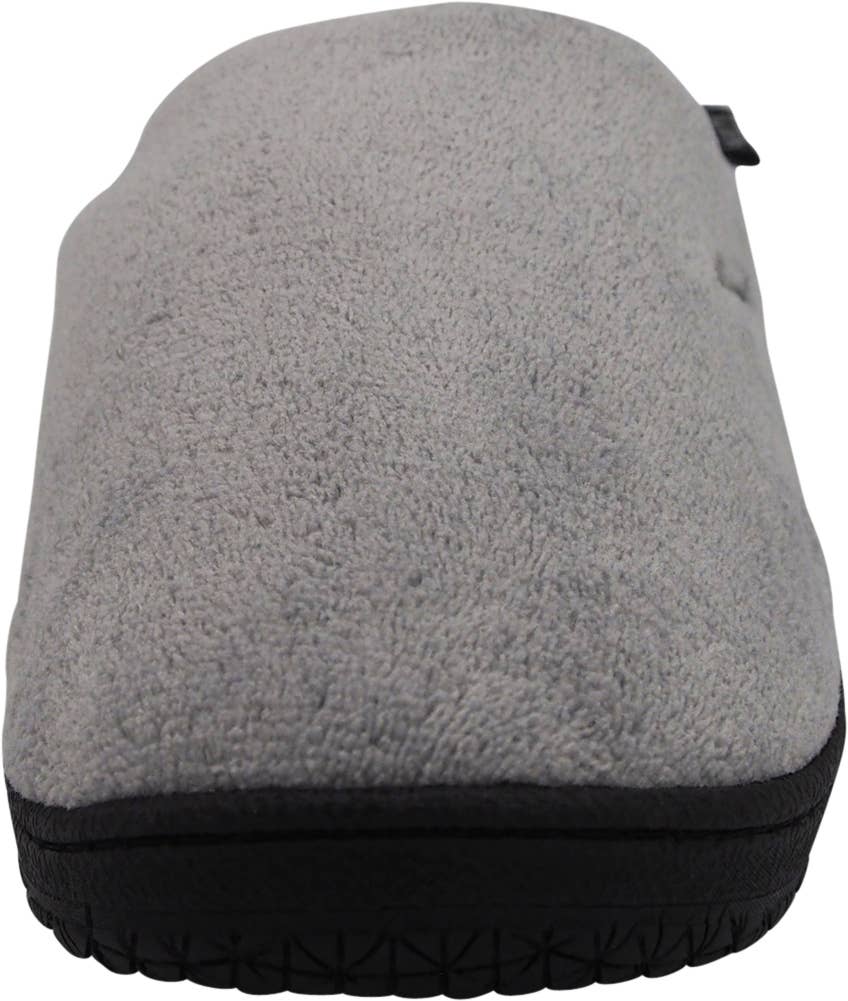 Norty Men's Microfiber Memory Foam Clog Slippers / Gray & Plaid