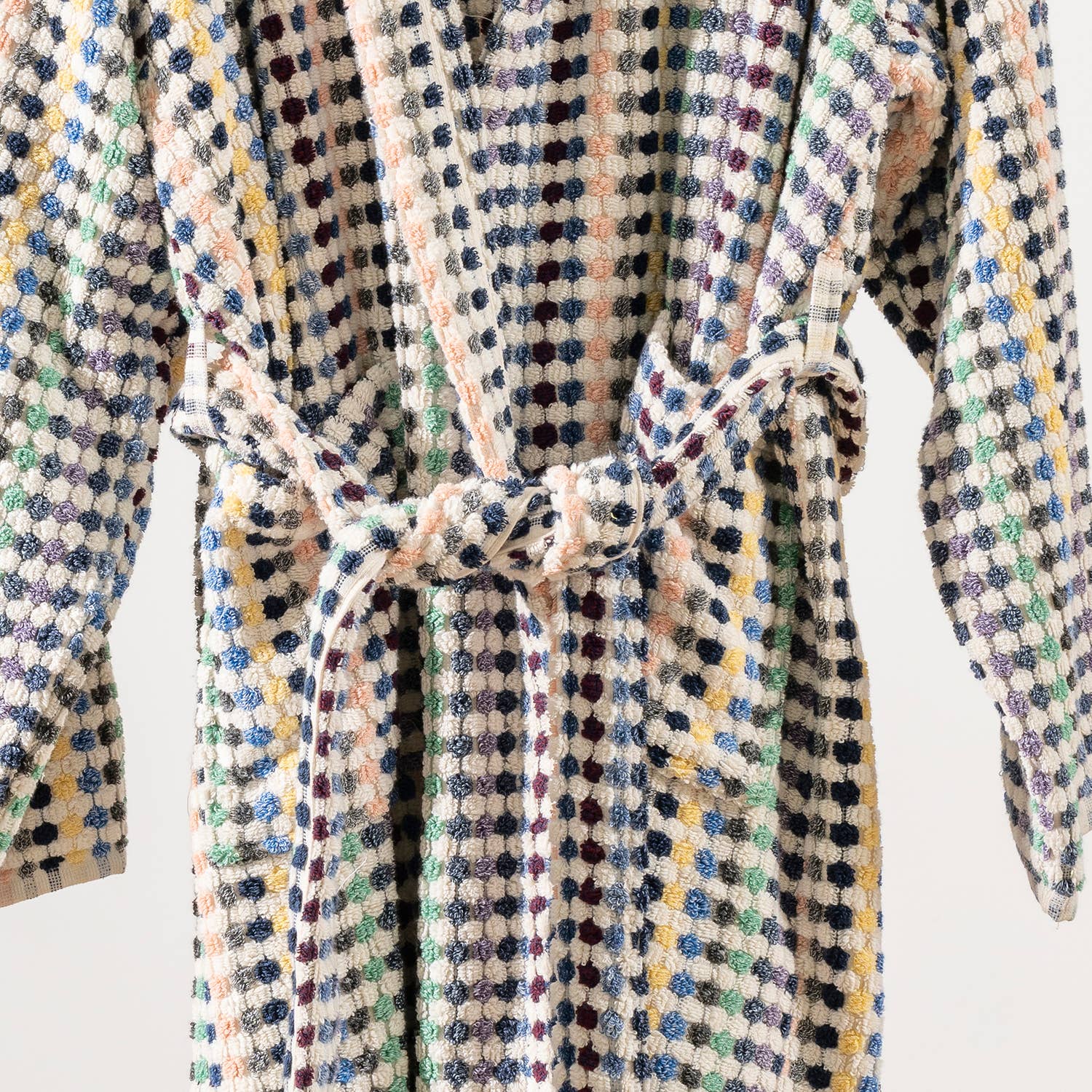 Pompom Bathrobe Handloom Turkish Cotton Resort Heavy Luxury