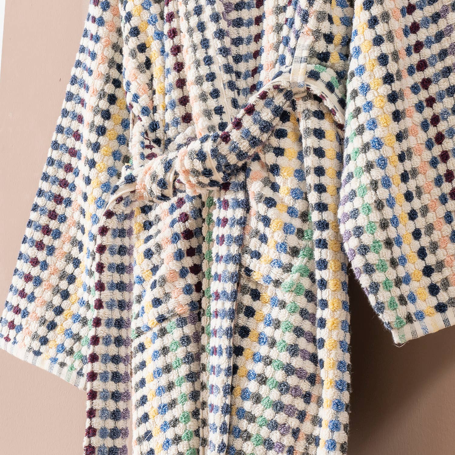 Pompom Bathrobe Handloom Turkish Cotton Resort Heavy Luxury