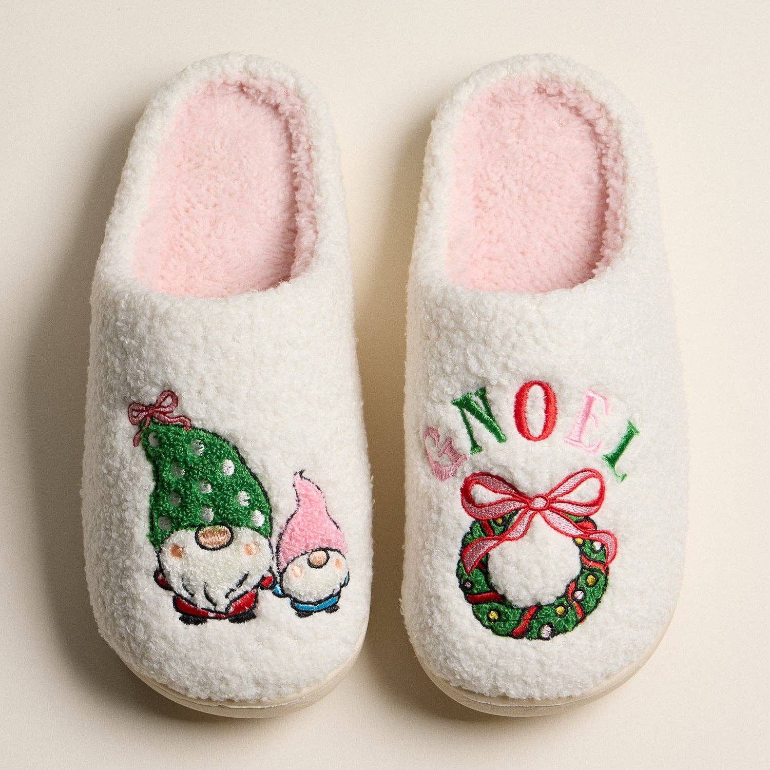 Frem Gnome & Gnoel Ultra-Soft Holiday Mule Slippers