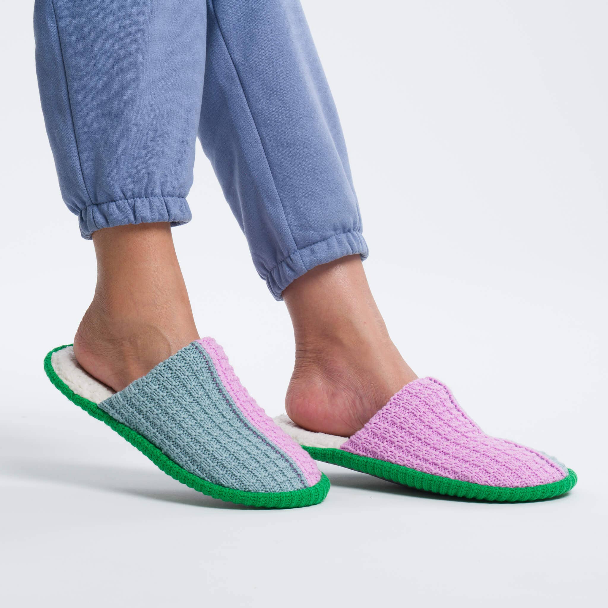 Colorblock Mule Slippers