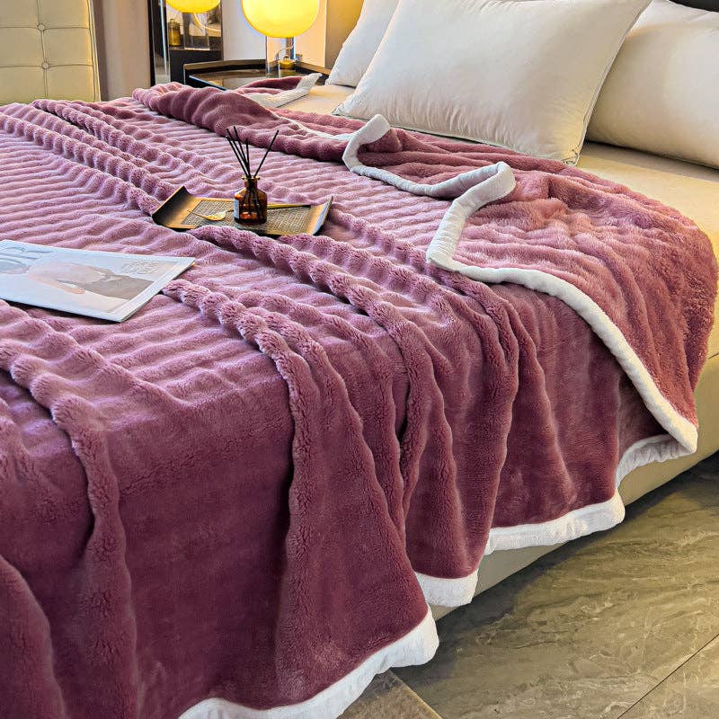 Home Decor Coral Fleece Soft Blanket SKABL4258