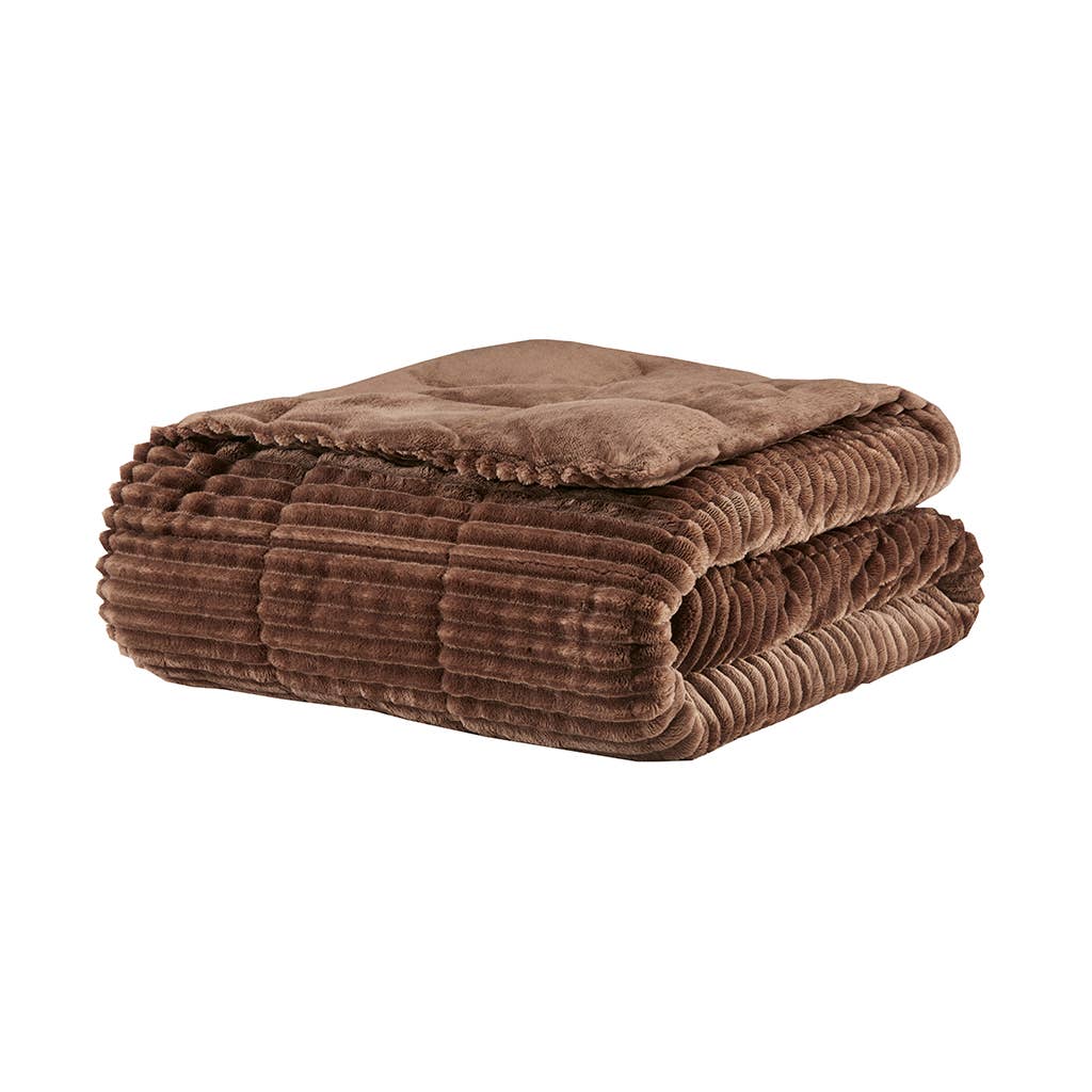 Corduroy Plush 60x70" Winter Warm Throw Blanket