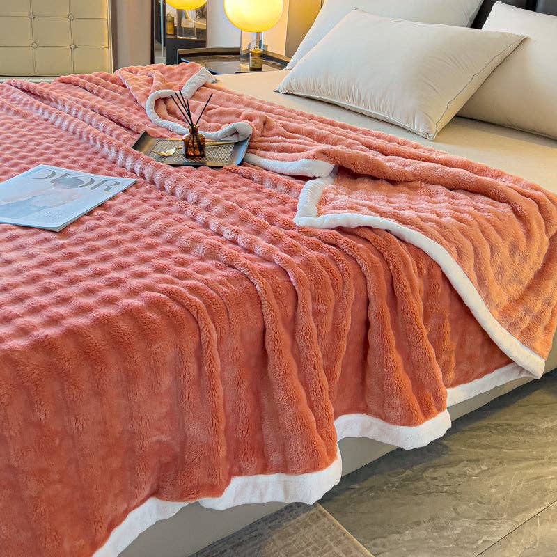 Home Decor Coral Fleece Soft Blanket SKABL4258