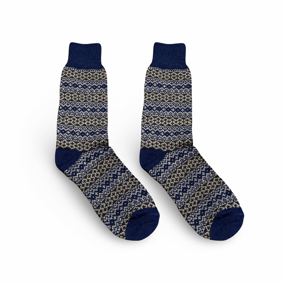 Nordic Wools Torsten Merino Wool Blend Unisex Socks / Midnight Blue Mix