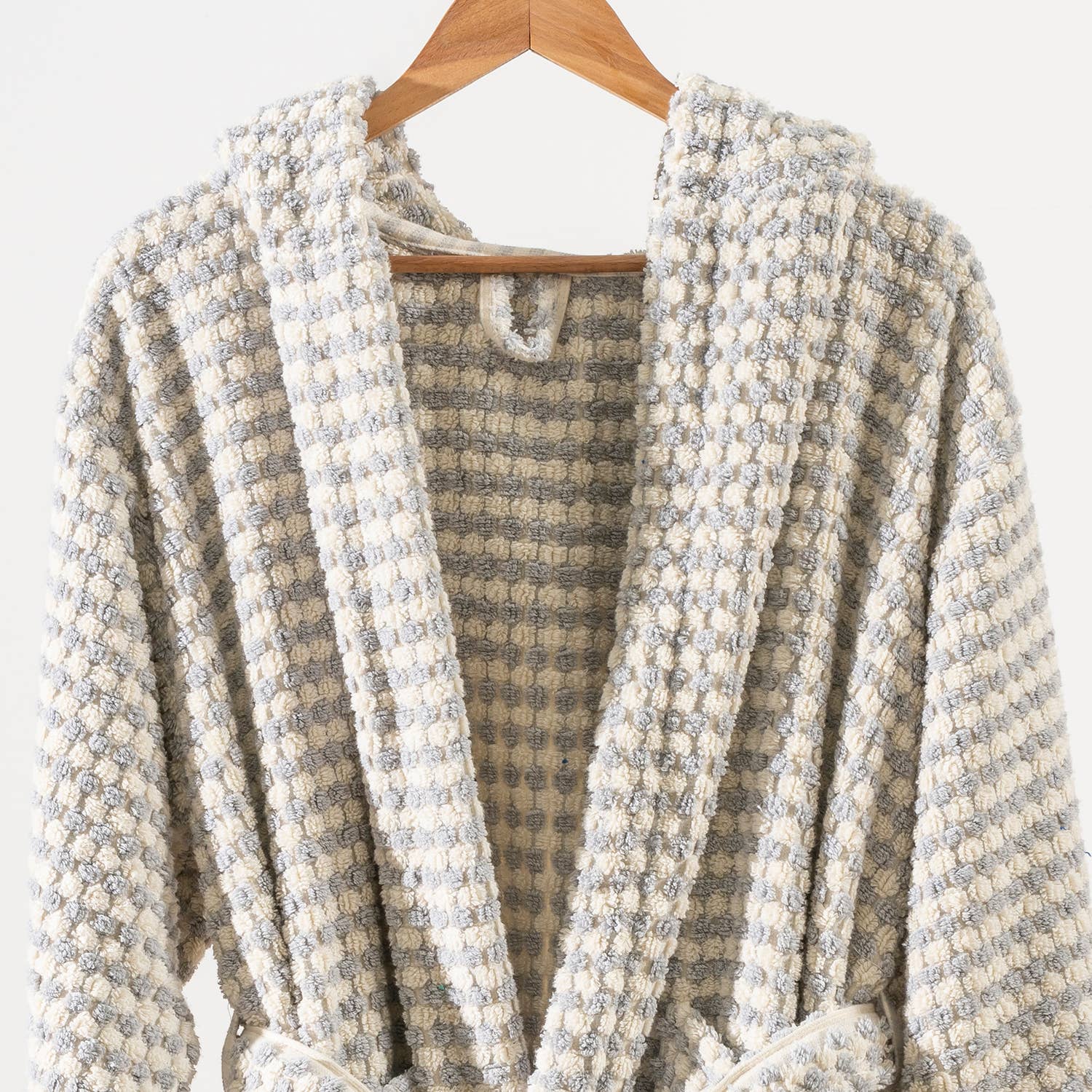 Pompom Bathrobe Handloom Turkish Cotton Resort Heavy Luxury