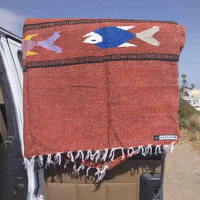 Red Earth Rust Baja Fish Yoga Blanket