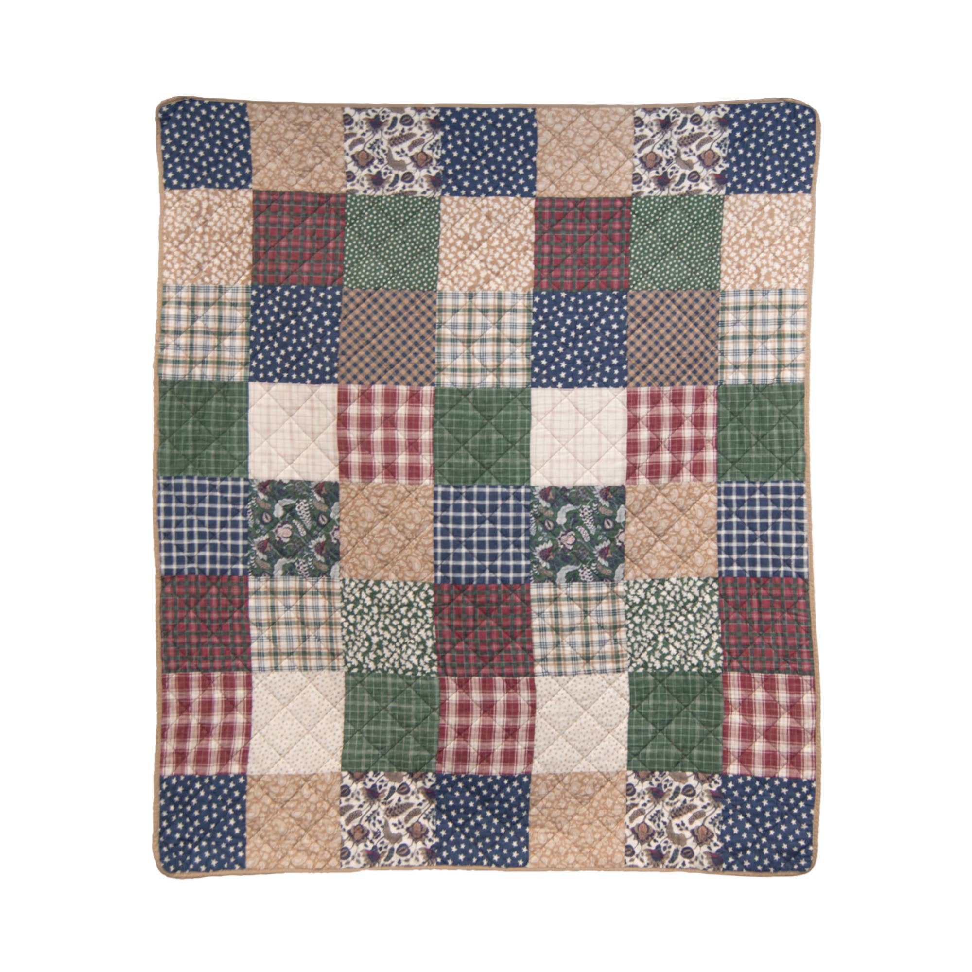Donna Sharp Rustic Paisley Quilted Throw Blanket