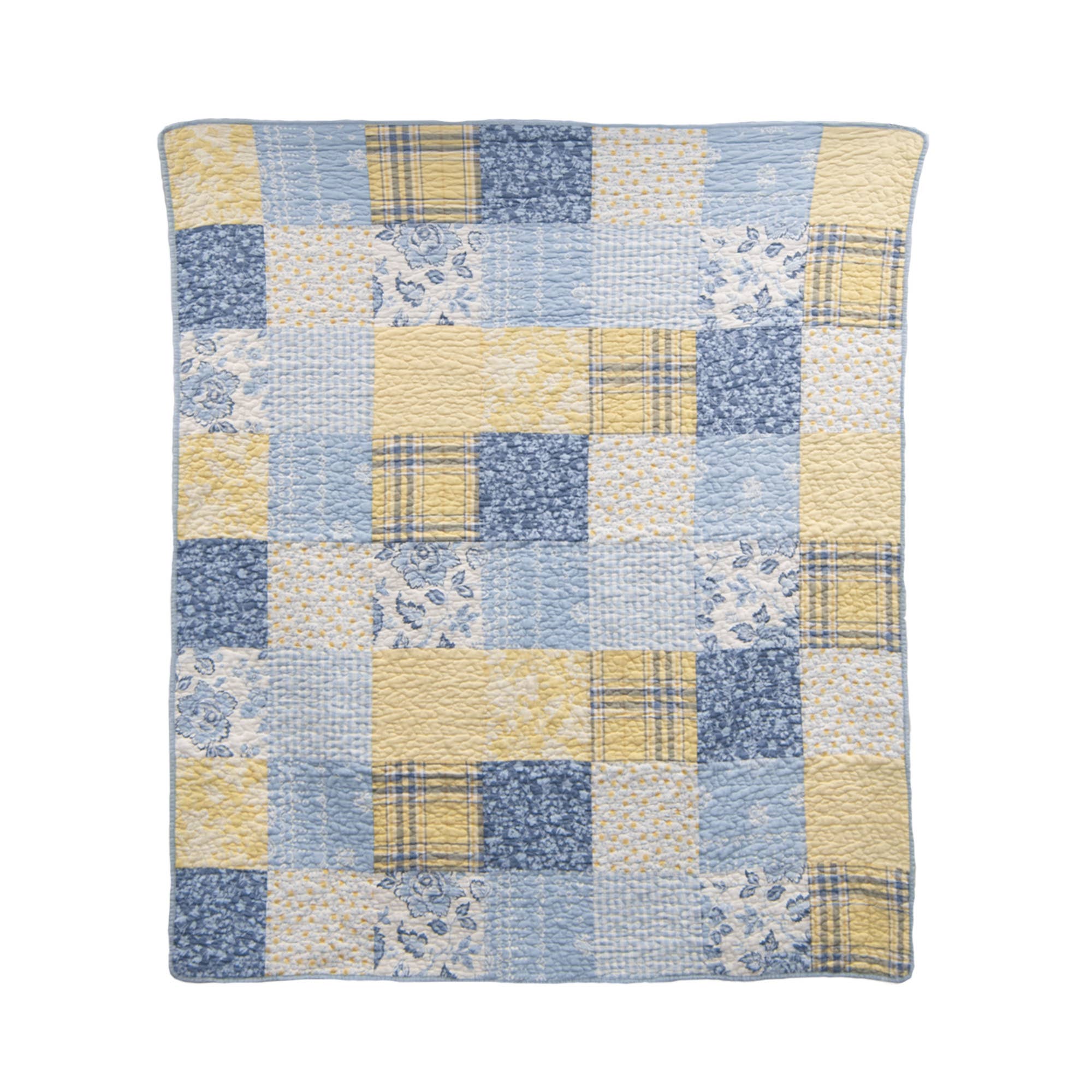 Donna Sharp Spring Flowers Quilted Throw Blanket
