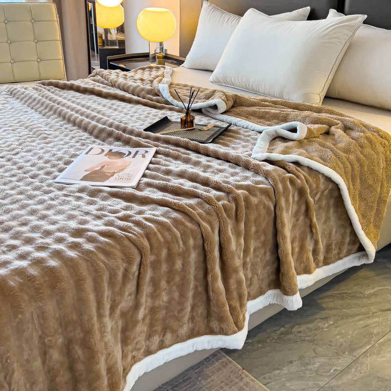 Home Decor Coral Fleece Soft Blanket SKABL4258