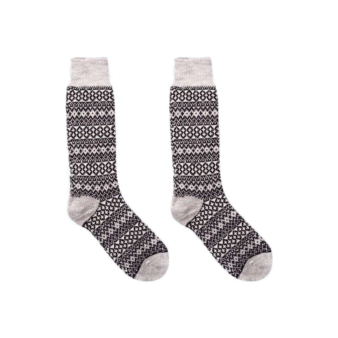 Nordic Wools Torsten Merino Wool Blend Unisex Socks / Ash Gray Mix