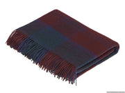 Bronte Moon Tartan Plaid Merino Wool Throw Blanket Collection / Lindsay Plaid