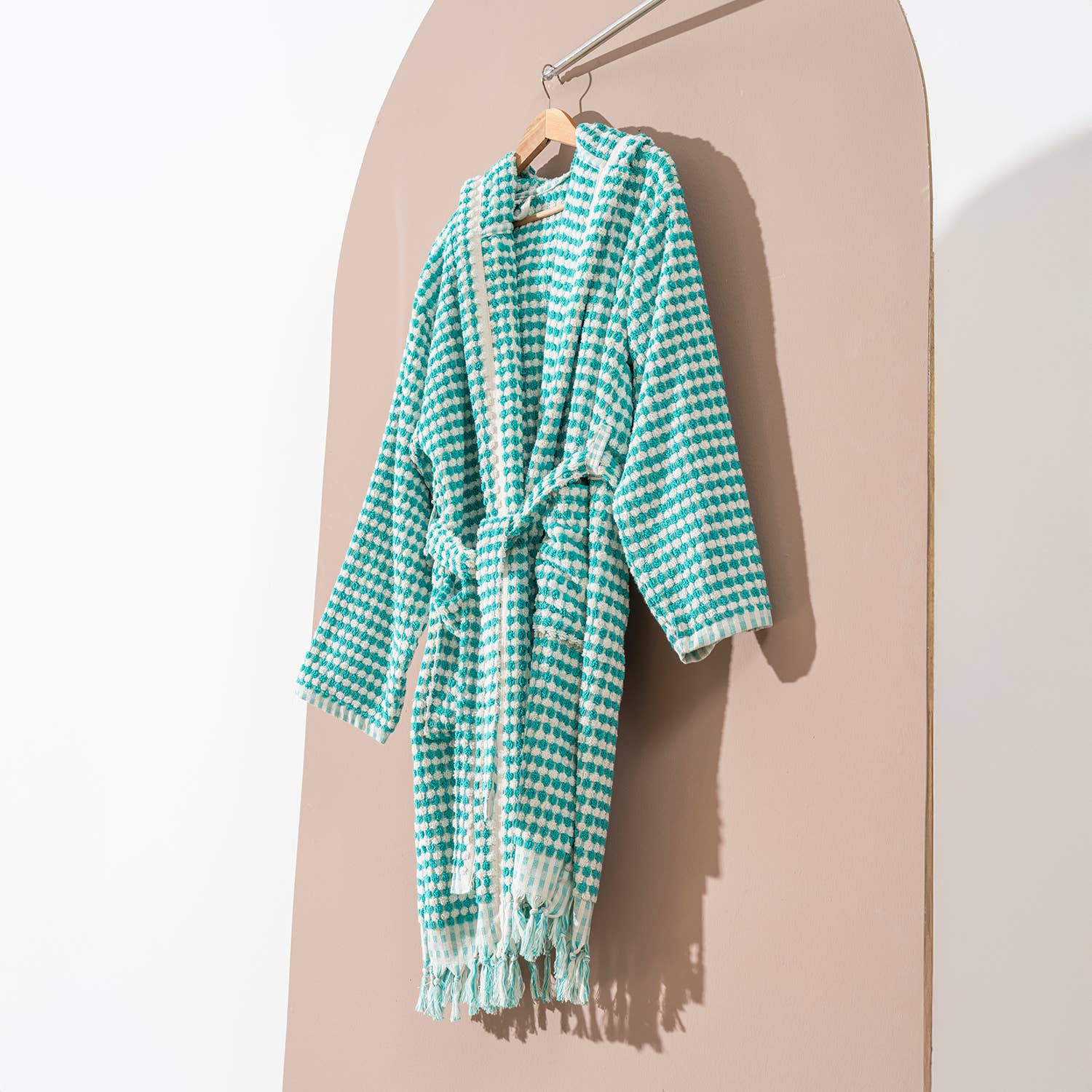 Stripe Bathrobe Handloom Turkish Cotton Resort Heavy Luxury