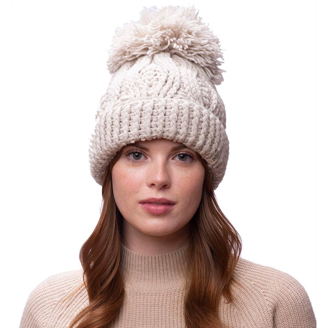 Big pom rib fold hat