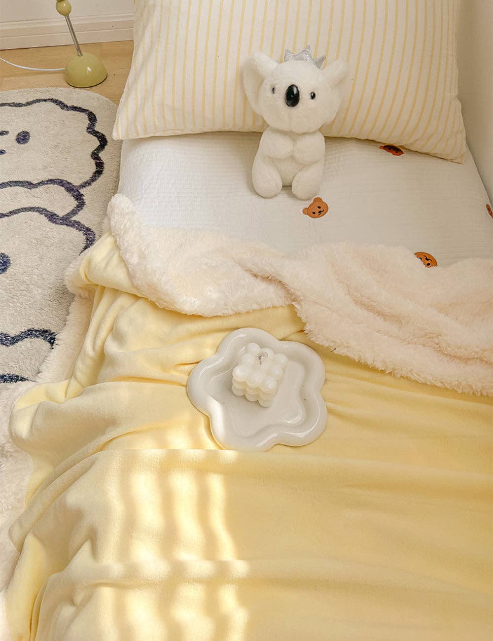 Home Decor Coral Fleece Soft Blanket SKABL4249