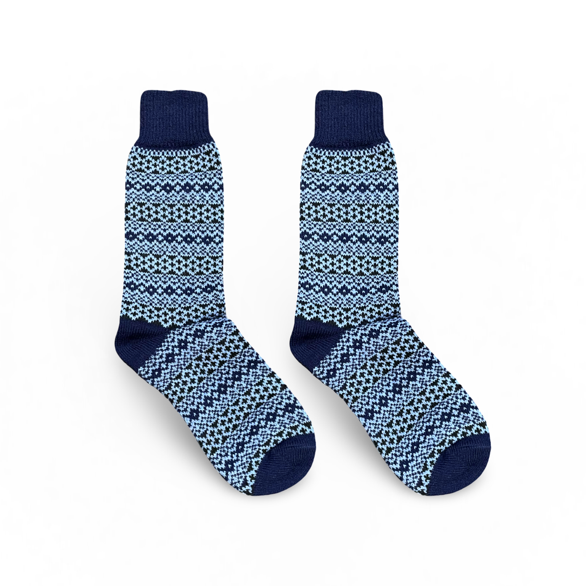 Nordic Wools Torsten Merino Wool Blend Unisex Socks / Navy Blue Mix