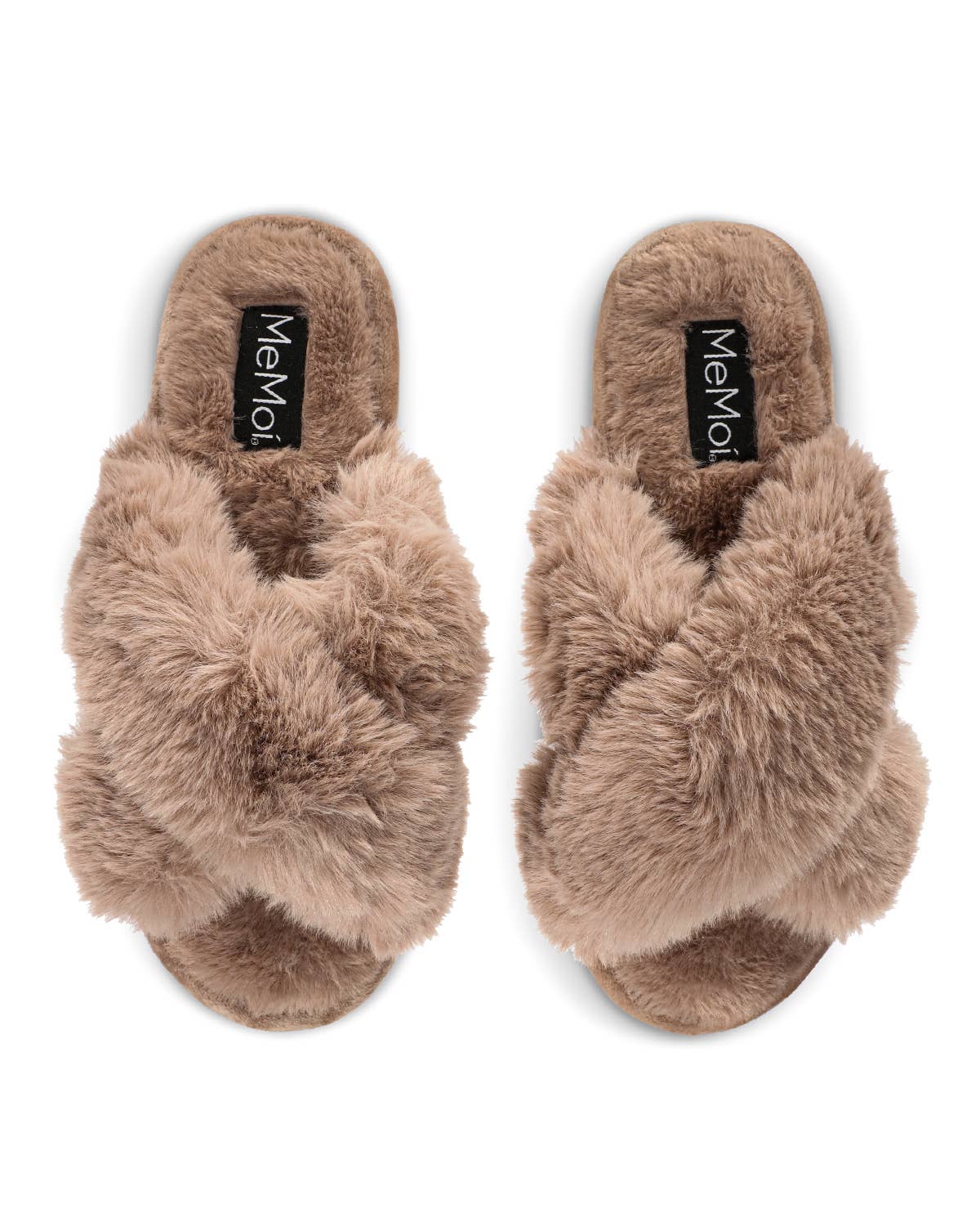 Beverly Faux Fur Open Toe Plush Slide Slipper