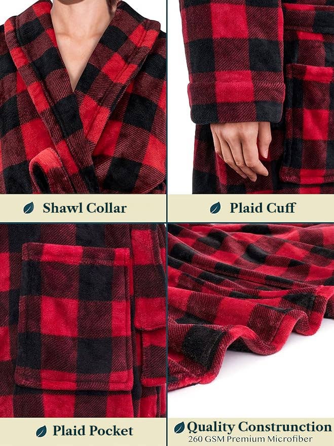 Women's Checkered Robe