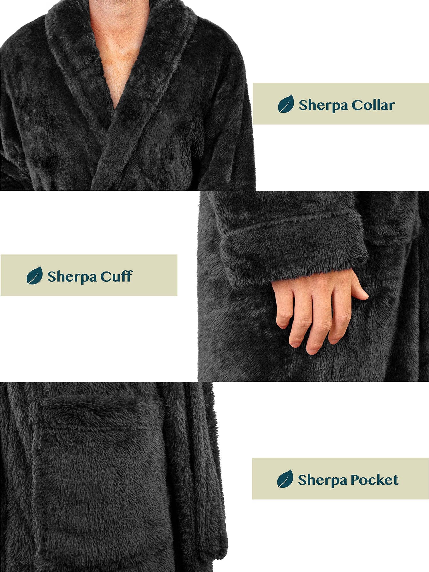 Men's Sherpa Fluffy Robe