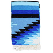 Blue Shades Mexican Diamond Blanket