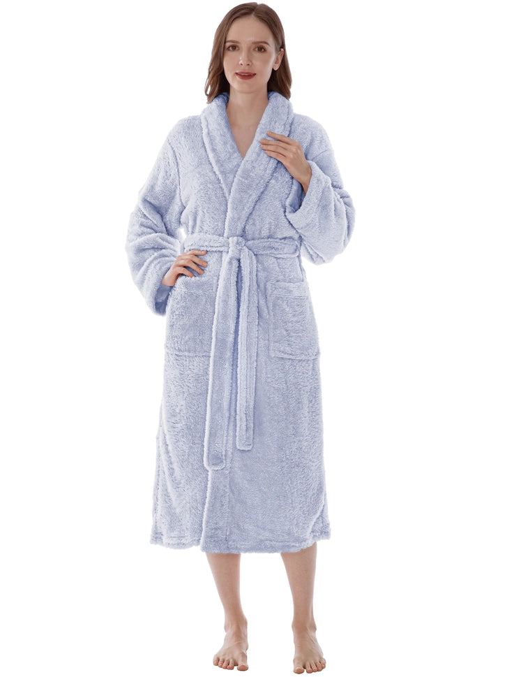 Pavilia Sherpa Fleece Women's Robe