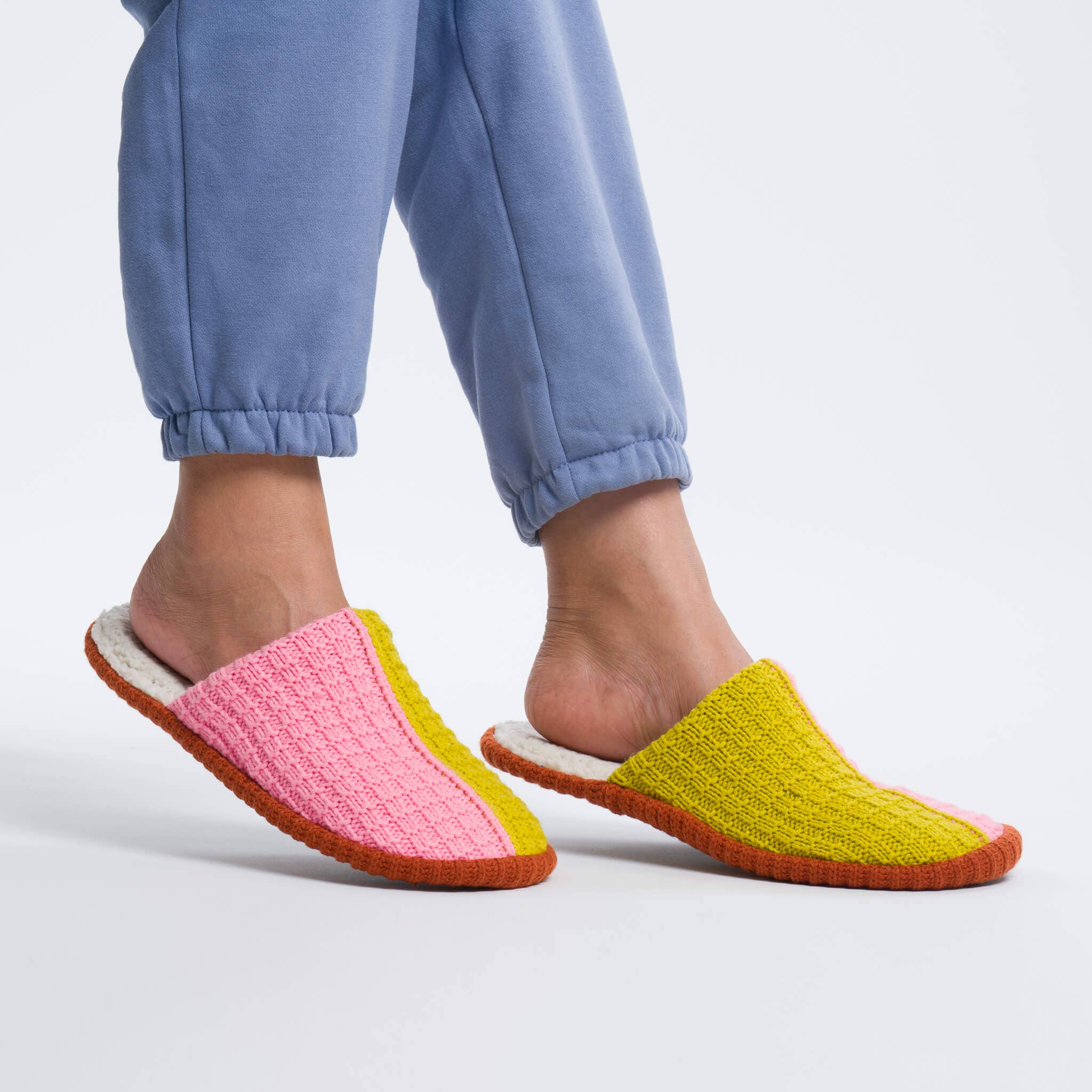 Colorblock Mule Slippers