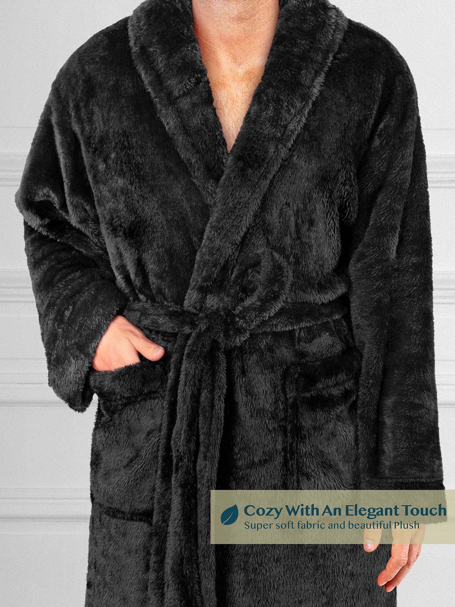 Men's Sherpa Fluffy Robe