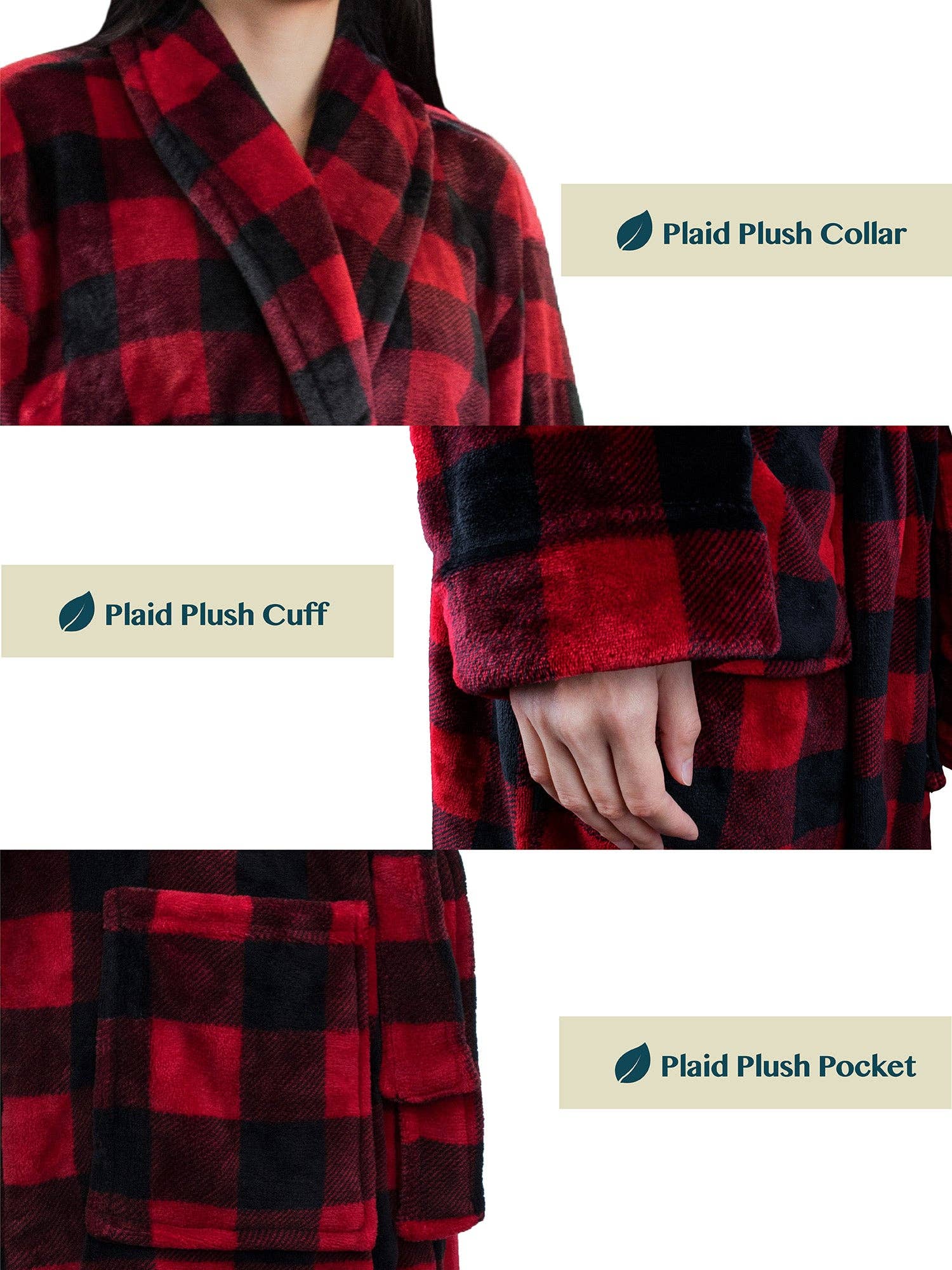 Women's Checkered Robe