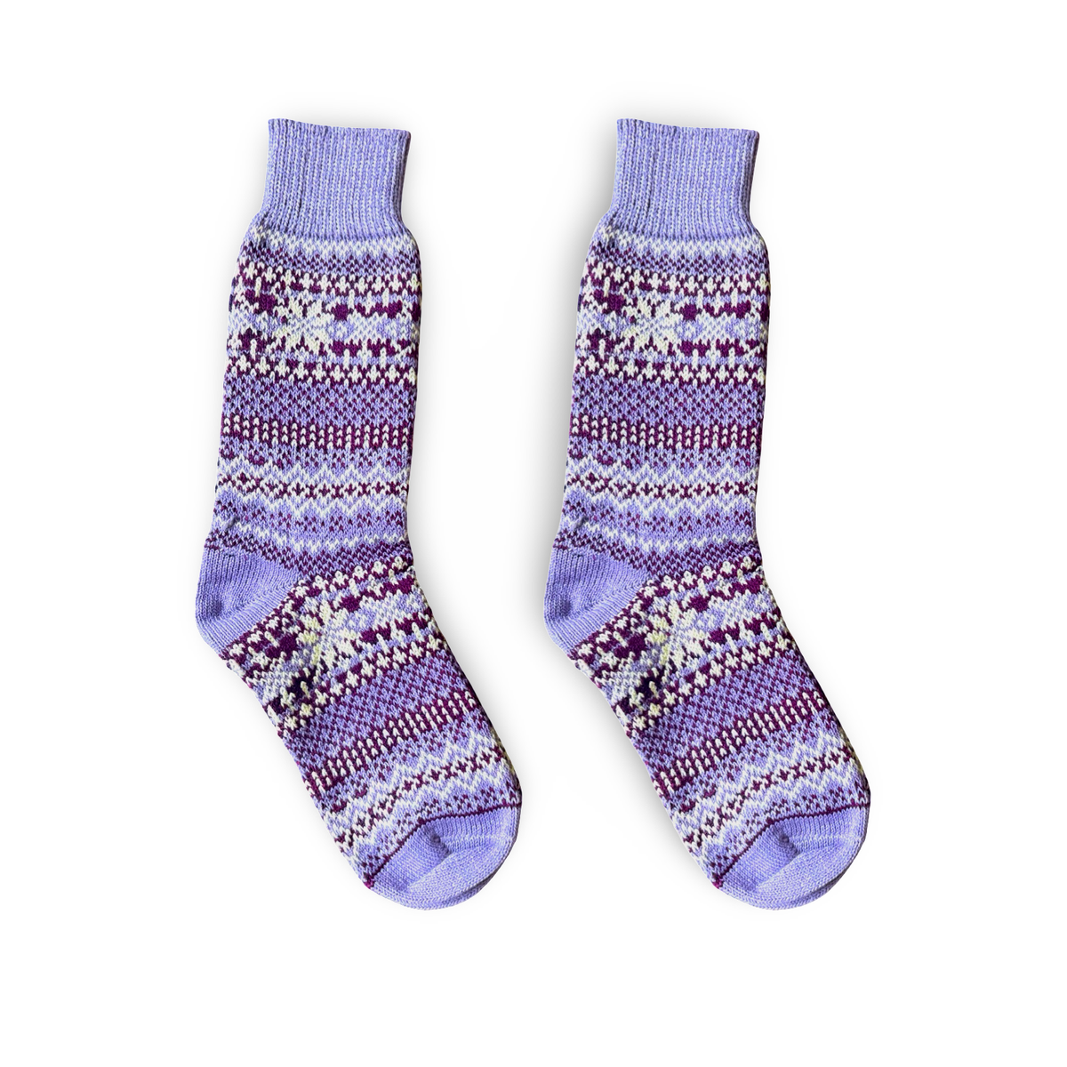 Nordic Wools Asenka Merino Wool Blend Unisex Socks / Rosa Periwinkle Mix