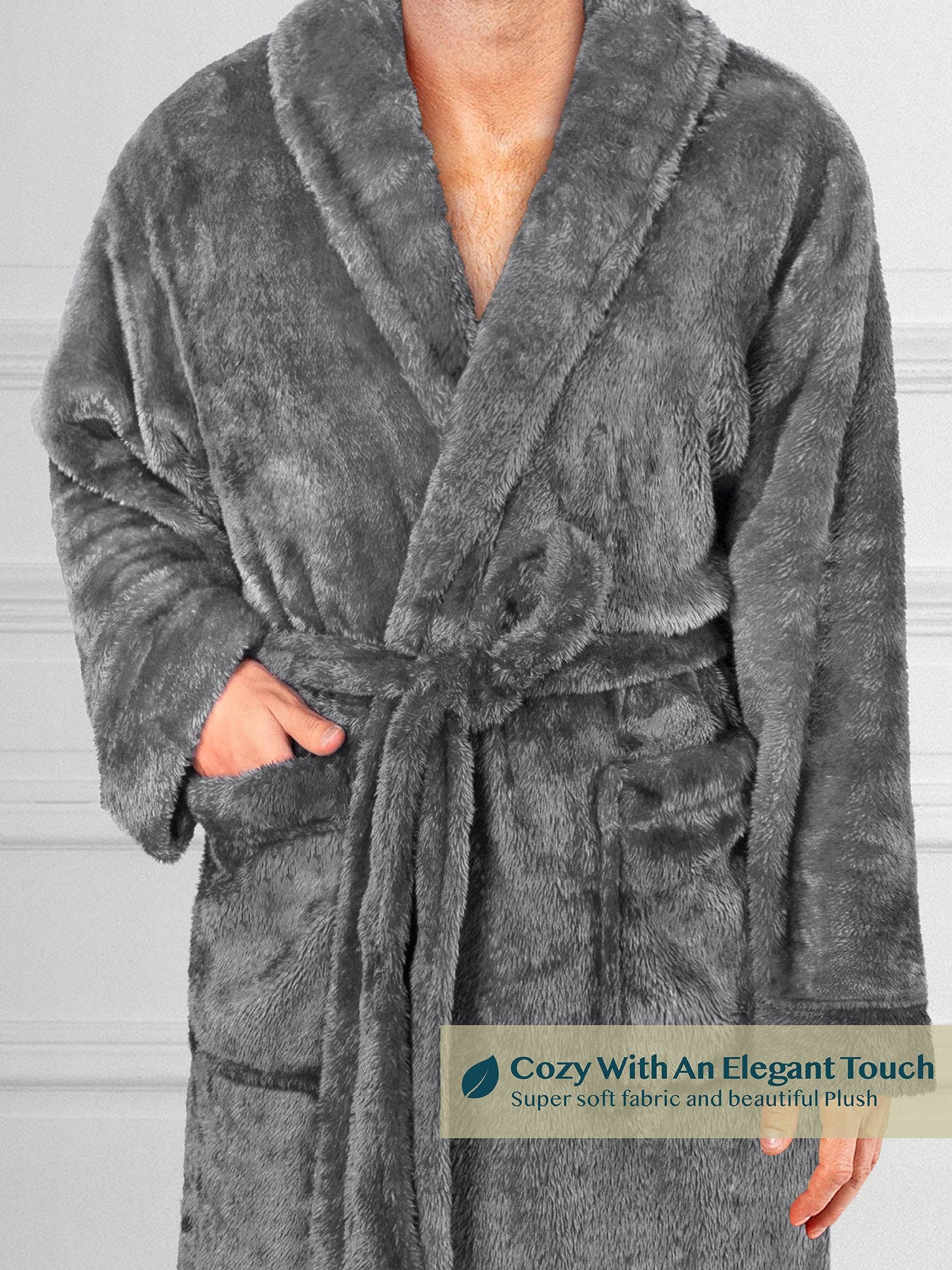 Men's Sherpa Fluffy Robe
