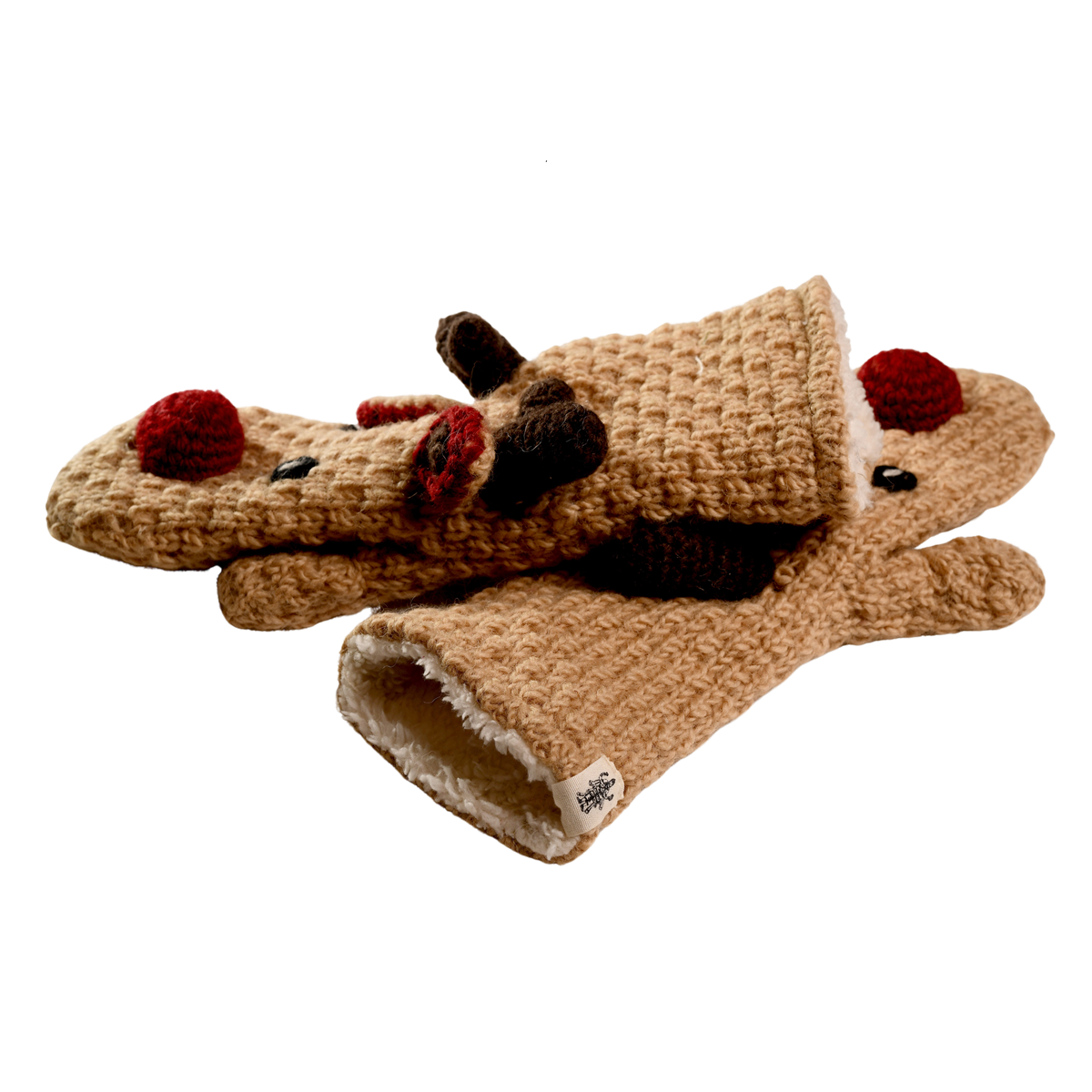 Crochet Reindeer Mittens