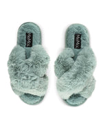 Beverly Faux Fur Open Toe Plush Slide Slipper