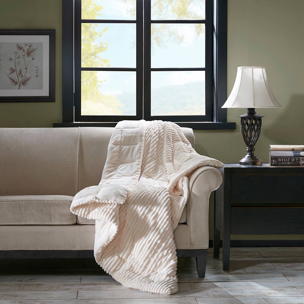 Corduroy Plush 60x70" Winter Warm Throw Blanket