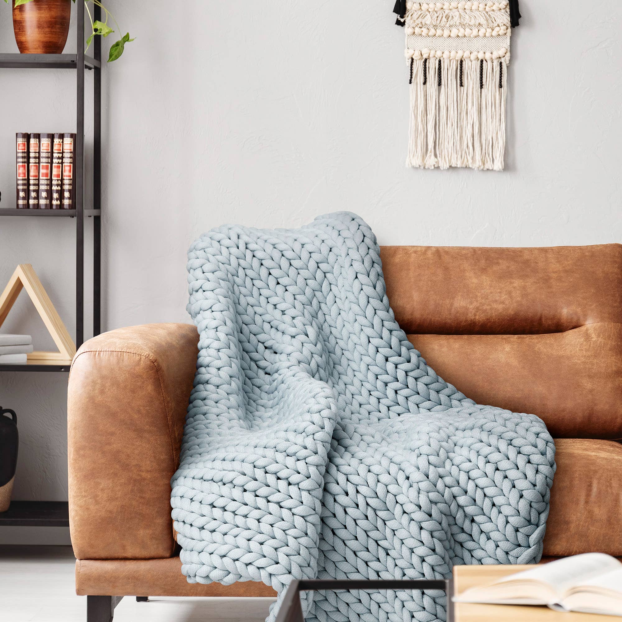 Donna Sharp Chunky Knit Throw Blanket