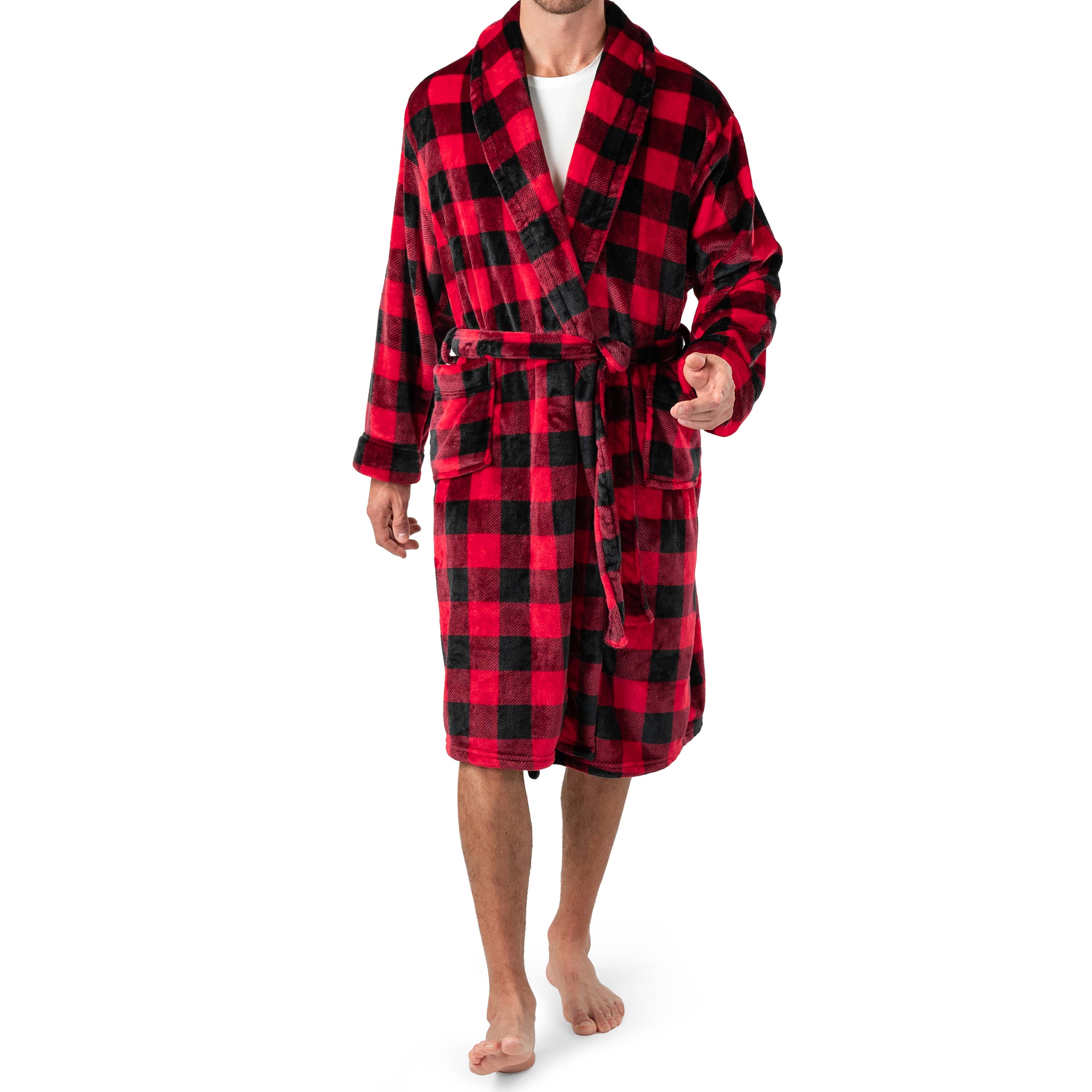 Men's Checkered Robe