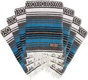 Mexican Blankets Blue Serape - Picnic | Camp | Yoga | Beach