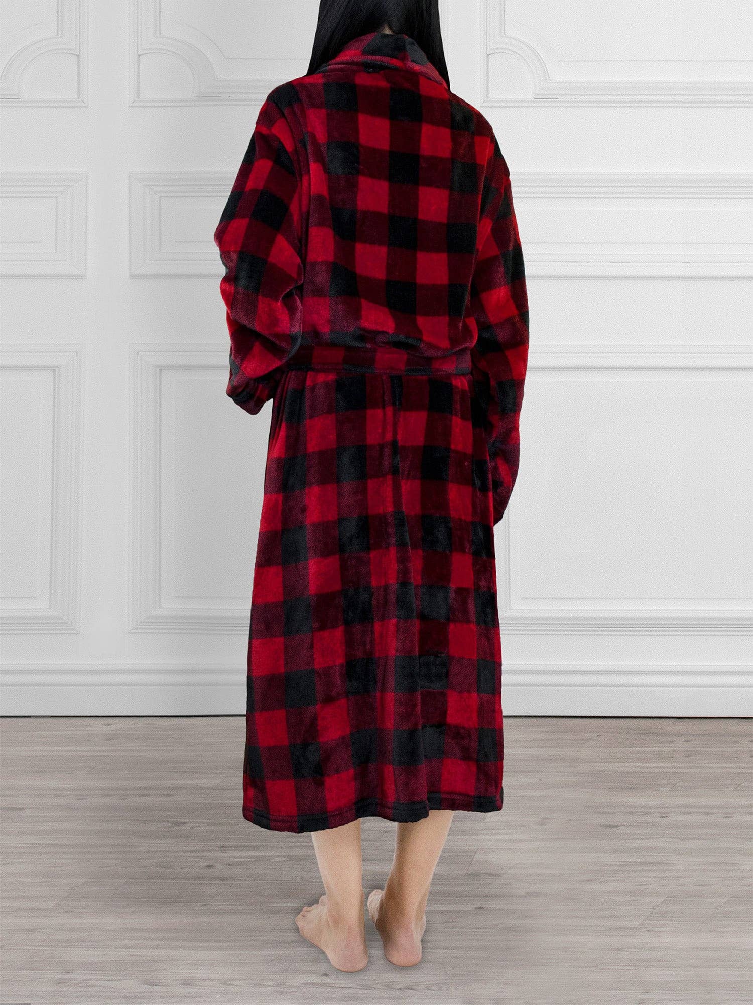 Women's Checkered Robe