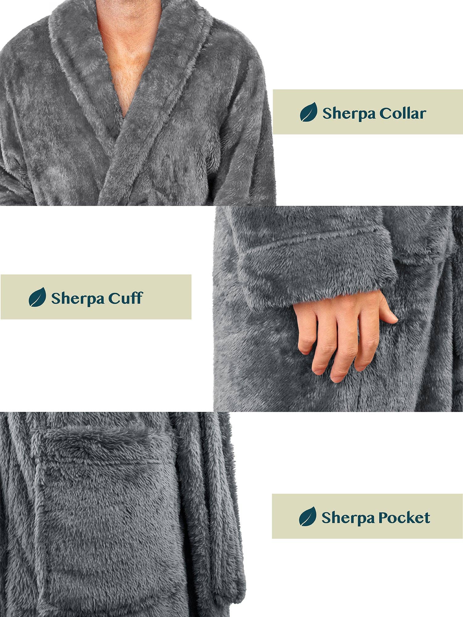 Men's Sherpa Fluffy Robe