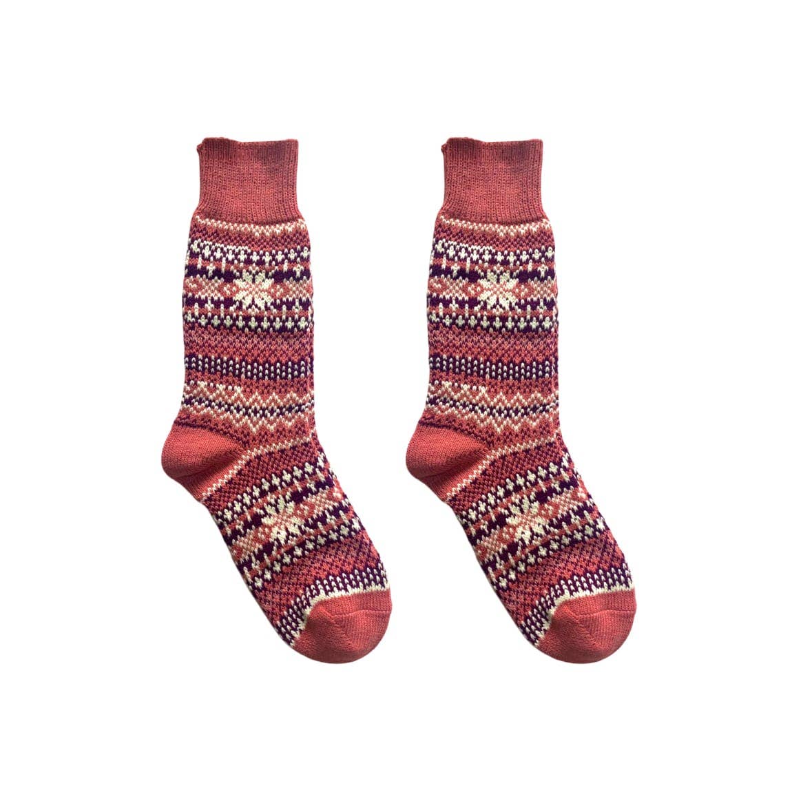 Nordic Wools Asenka Merino Wool Blend Unisex Socks / Rosa Pink Mix