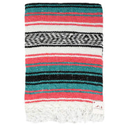 Coral and Sea Green Falsa Yoga Blanket