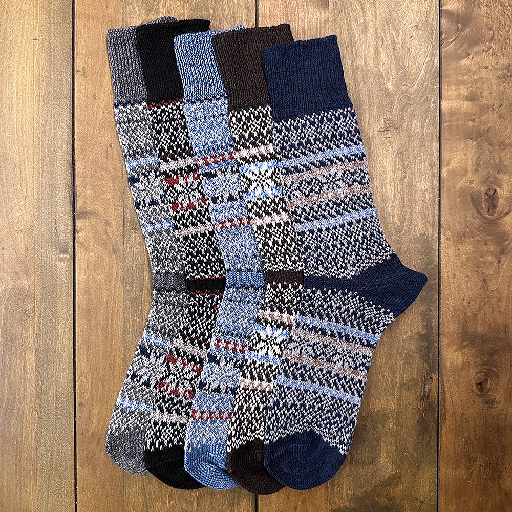 Nordic Wools Sigrid Merino Wool Blend Unisex Socks / 5-Pair Multi-Pack