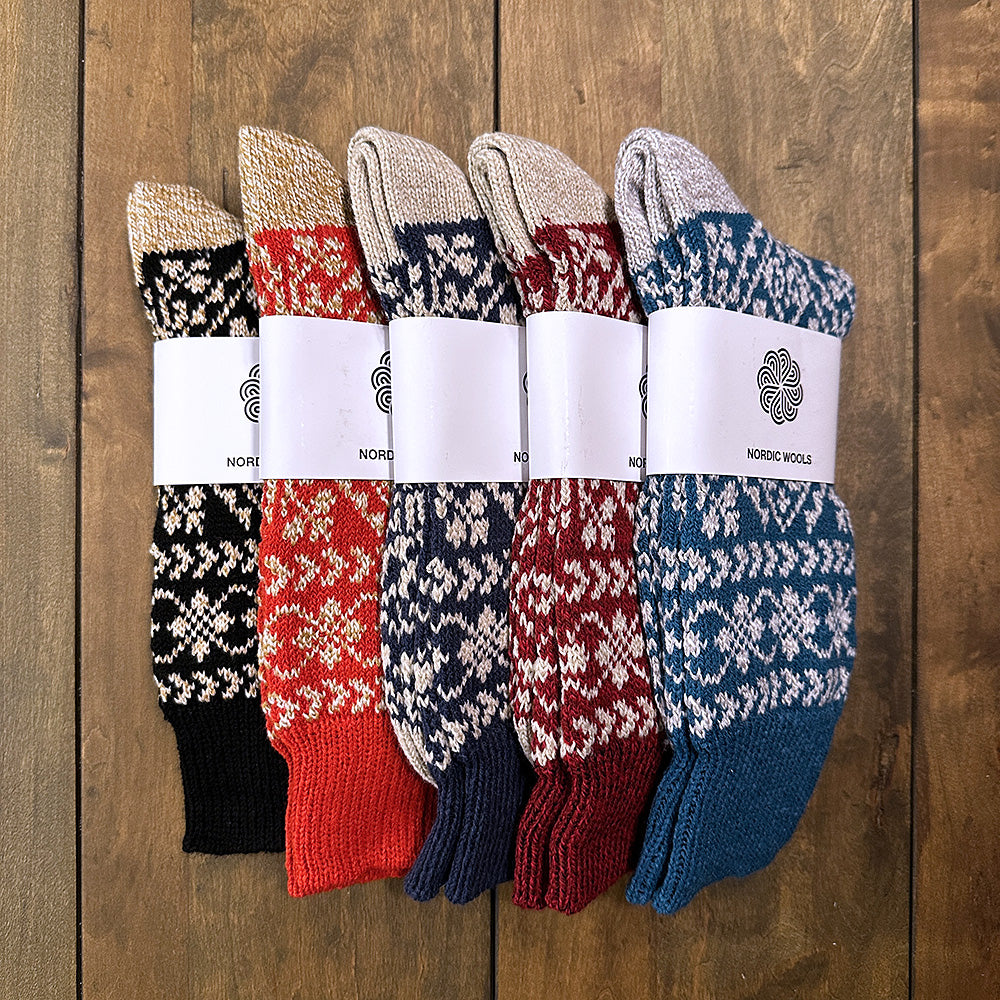 Nordic Wools Zelta Merino Wool Blend Unisex Socks / 5-Pair Multi-Pack