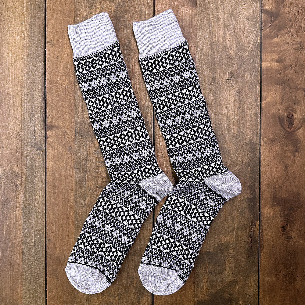 Nordic Wools Torsten Merino Wool Blend Unisex Socks / Ash Gray Mix