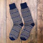 Nordic Wools Torsten Merino Wool Blend Unisex Socks / Midnight Blue Mix