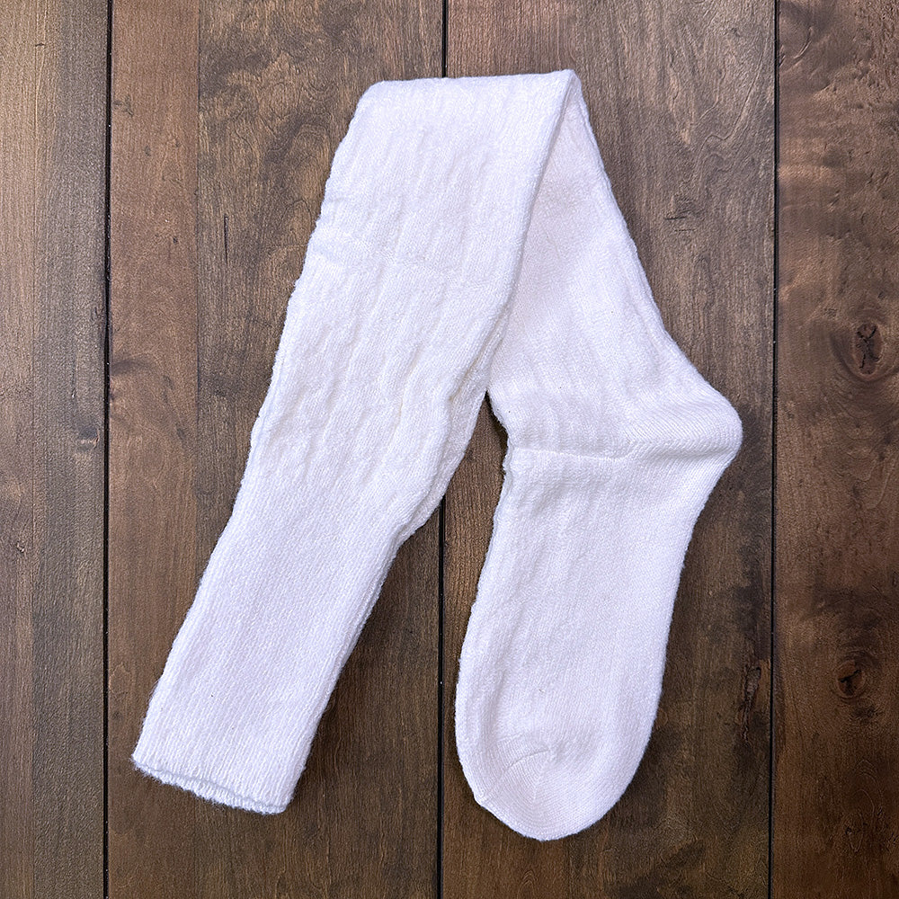 Nordic Wools Lyra Over-the-Knee Socks & Hand Warmers Set / Creme