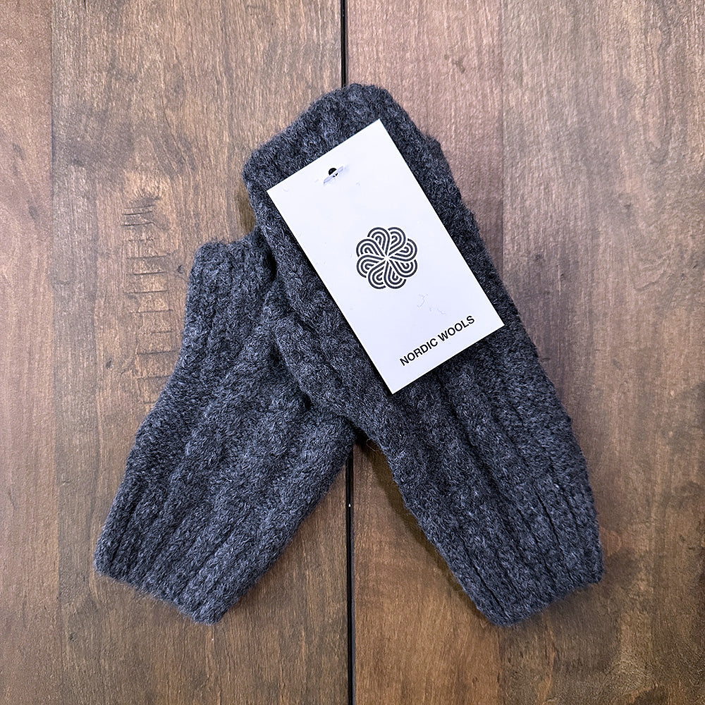 Nordic Wools Lyra Over-the-Knee Socks & Hand Warmers Set / Gray