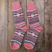 Nordic Wools Asenka Merino Wool Blend Unisex Socks / Rosa Pink Mix