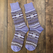 Nordic Wools Asenka Merino Wool Blend Unisex Socks / Rosa Periwinkle Mix